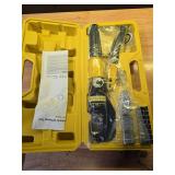 YUZES Hydraulic Crimping Tool 10 Tons, 12 AWG to 2/0 Battery Cable Crimper Tool with 9 Dies, Easy to Operate Hydraulic Wire Crimping Tool Kit for Wire Rope, Battery Cable Ends Ring Terminals - Retail: