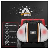 Zettum Bike Cover for Transport 2 Bike - 600D Travel Bike Covers for Bikes on Rear Bike Rack Heavy Duty and Waterproof, Outdoor Full Bicycle Rack Cover for 2 Bikes on Car Hitch Storage (Clear)