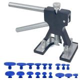 Sutekus Dent Puller Kit Car Body Dent Repair Tools Paintless Dent Removal Kit with 18 Tabs for Auto DIY Body Work - Retail: $12