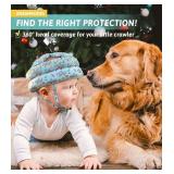 Baby Head Protector - Baby Helmet for Crawling Walking Running - No Bumps and Soft Cushion - Adjustable Protective Cap Infant Baby Safety Headguard - Toddler Helmets 6-12 Months 1-2 Years Old - Retail