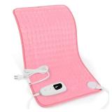 Heating Pad,Electric Heating Pads for Back,Hot Heated Pad for Abdomen,Shoulder,Knee,Multiple Temp and Auto Shut Off(Pink,12