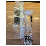 SKOLOO Over The Door Hook, Door Hanger Hooks for Hanging Clothes, Towels, Coats, Hats, Over The Door Towel Hook - White, Assembly Required - Retail: $19