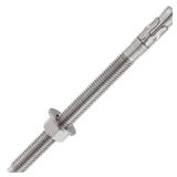 Wensilon 5Pcs 5/8x8 Inch Standard Fasteners for Heavy-Duty 304 Stainless Steel Wedge Anchors for Cement and Concrete - Retail: $50
