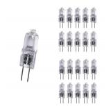 Vstar G4 12V 20W Halogen Bulb JC Type Bi-Pin Light,Clear, G4 Bi-pin Base, Halogen Light Bulb (20W 20Pack) - Retail: $8