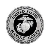 USMC Medallion  2.25 Inches  Black and Silver Marine Corps EGA Eagle Globe Anchor Emblem - Retail: $17