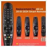Replacement for LG Remote Control for Smart TV from 2018-2024, for Magic LG TV Remote Replacement with Voice and Pointer Function. 1-Year Warranty. - Retail: $20