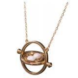 Harry Potter Hermione Granger Time Turner Necklace, Officially Licensed Harry Potter Accessory Gold - Retail: $8