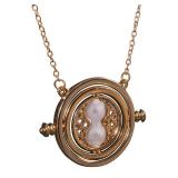 Harry Potter Hermione Granger Time Turner Necklace, Officially Licensed Harry Potter Accessory Gold - Retail: $8