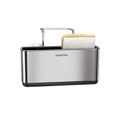 simplehuman Slim Sink Caddy Sponge Holder, Brushed Stainless Steel, Silver - Retail: $25
