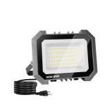 Leddictive 1 Pack LED Flood Lights Outdoor, 50W 5000LM Super Bright Floodlight Outside Work Light with 5.9FT Plug, IP65 Waterproof 6000K Outdoor LED Flood Light for Garage, Yard, Lawn, Garden - Retail
