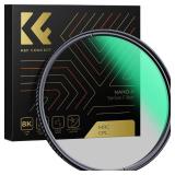 KandF CONCEPT 62mm Circular Polarizer Filter, Multi-Layer Coated, Super Slim, High Definition, Nano-X Series - Retail: $36