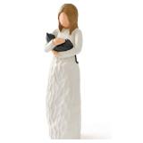 Cuayaes Black Cat Memorial Gifts for Women, Resin Cat Figurines Decor for Cat Lovers, Pet Friendship Guardian Angel Statue, Loss of Cat Sympathy Gift Remembrance Gifts for Cat Mom - Retail: $16