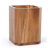 Kitchen Utensils Holder for Countertop: Wooden Utensil Crocks - Cooking Spoons Organizer - Retail: $10