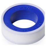 Teflon Tape,PTFE Plumbers Tape,for Sealing,Plumbing,Sealant,Thread Seal for Shower Head,Water Pipe,Prevent Leakage,(1 Roll,1/2 Inch X 520 Inches). - Retail: $4