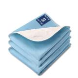 SOLOSHINE Washable Waterproof Underpads, 18\ x 24\in (3 Pack) Heavy Absorbency Reusable Incontinence Pads for Chair, Bassinet, Crib, Car Seat, Sofa, Wheelchair - Retail: $10in