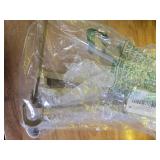 AddGrace Closet Rod Bracket Heavy Duty Shelf Brackets 10 Inch Gold Wall Mounted Closet Rod Support with Pole Holder Industrial Iron Shelving Supports with Hook (4 Pack) - Retail: $34