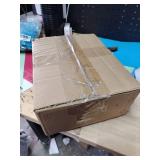 Feyarl Gold Glass Jewelry Trinket Box 5 x 7 Photo Cards Shadow Lidded Box Organizer Collection Display Case Decorative Keepsake Box for Home Deco (8.66 x 5.9 x 1.96inch) - Retail: $28