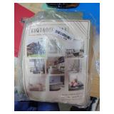 KEQIAOSUOCAI Extra Long Blackout Linen Curtains 120 Inches Long, Back Tab Loop Pocket Hook Belt Long Drapes for High Ceiling Loft Living Room 50 x 120 Inch, 10 FT Tall, 2 Panels, Sage Green - Retail: 