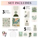 97 Decor Sage Green Room Decor Aesthetic - Sage Green Wall Decor, Sage Matisse Wall Art Prints, Green Posters Wall Collage, Pastel Aesthetic Pictures for Teen Girls Dorm Bedroom (Unframed) - Retail: $