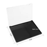UDTIP XL Large Empty Magnetic Makeup Eyeshadow Palette with Clear Cover and 20pcs Adhesive Stickers for DIY Your Own Eyeshadow, Blush Palette 9.25