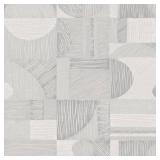 NuWallpaper Silver Margo Geometric Peel and Stick Wallpaper