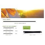 BRILLIANCE4U Tent Poles Replacement, Pre-Assembled Aluminum 7001 T6 Heated Tent Rod (16ft 4.5 in 1 Pole) - Retail: $20