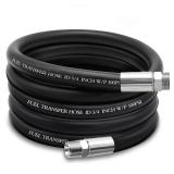 Ruikarhop 3/4\ Fuel Transfer Hose 10FT,Farm Pump Hose with Male NPT Fittings for Gasoline,Diesel,Biodiesel - Retail: $41in