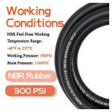 Ruikarhop 3/4\ Fuel Transfer Hose 10FT,Farm Pump Hose with Male NPT Fittings for Gasoline,Diesel,Biodiesel - Retail: $41in