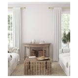 Box Space Curtain Rods for Windows 28 to 48 Inch, Gold Curtain Rod Adjustable Drapery Rods with Exquisite Finial for Living Room, Bedroom, Kitchen, Outdoor Patio, Gold - Retail: $11