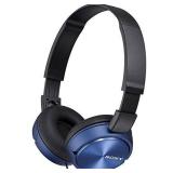Sony MDR-ZX310AP ZX Series Wired On Ear Headphones with mic, Blue - Retail: $20