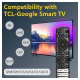 Replacement Remote Control for TCL-Google-Smart TV?for TCL 4K UHD HDR LED QLED Series TVs - Retail: $8