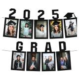 KatchOn, Black Grad Photo Banner 2025 - Large, 10 Feet | Graduation Banner Class of 2025 Personalized | Graduation Decorations 2025 - Retail: $8
