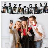KatchOn, Black Grad Photo Banner 2025 - Large, 10 Feet | Graduation Banner Class of 2025 Personalized | Graduation Decorations 2025 - Retail: $8