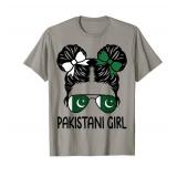 Pakistani Girl Messy Hair Pakistan Pride Patriotic Women Kid T-Shirt medium  - Retail: $20