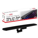 UltraPro Hover Digital TV Antenna Indoor for Smart TV, Long Range HD Local Channels, Easy Mount on Top Design, Supports 4K 1080P HDTV VHF UHF, 360° Reception, 83713 - Retail: $24