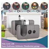 2 for Sears Craftsman Garage Door Remote 139.53753 53753 139.18191 HBW2028 371LM 373LM 375LM 950CD 953D 956D, Work with Purple Learn Button ONLY(2006-2013) - Retail: $16