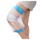 Asunby Knee Cast Cover for Shower Waterproof Bandage Cast covers Protector for Knee Replacement Surgery, Wound, Burns Watertight Protection Reusable - Retail: $18