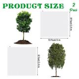 Hahood Tree Netting Bird Netting Cover 8 x 8 Ft, 10 x 10 Ft Large Heavy Duty Garden Plant Protection Net with Zipper and Drawstring for Tomato, Blueberry, Fruit and Vegetable Trees - Retail: $13