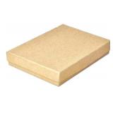 RJ Displays 15 Pack Jewelry Brown Kraft Color Paper Cardboard Cotton Filled Jewelry Bracelets, Necklaces, Brooch, Bangles, Watches Gift Display Presentation Box Size 7\ x 5\in x 1-1/8\in - Retail: $25