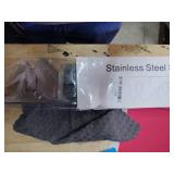 2 Pack Stainless Steel Stove Gap Covers Silver, Windspeed Stove Counter Gap Covers for Stove Gap Filler Gap Covers Between Stove and Counter Edge Gap Covers Length 13.8\ to 27.6\in - Retail: $17in