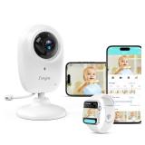 Simyke Smart Video Baby Monitor,1080P Baby Room Camera, APP Control,WiFi On/Off Switch,AI Detection, Cry Monitor and Lullabies, HD Night Vision, Two-Way Audio, Cloud and SD Card Storage - Retail: $40