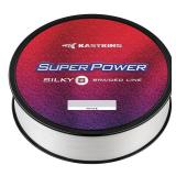 KastKing Superpower Silky8 Braided Fishing Line, White, 8 Strands, 8 LB, 300 Yds - Retail: $3