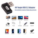 Pastall USB 3.2 90 Right Angle Adapter, 10Gbps USB A Male to Female Connector, Supports Data Transfer and OTG Charging - Retail: $7