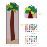CHEFAN Letter Tree, Coconut Tree Alphabet Bag for Early Education Storytelling, Felt Story Board Set Props from The Childhood Favorite Book, Felt Board for Wall Teaching Home Classroom Play - Retail: 