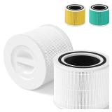 Core 300 Replacement Filter for LEVOIT Core 300, Core 300-P, Core 300S Vortex Air Air Purifier, 3-in-1 H13 Grade True HEPA Filter Replacement 2 Pack, Compare Part No. Core 300-RF (White) - Retail: $25