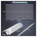 Grill Replacement Parts for Nexgrill 720-0882A Evolution Infrared Plus 5-Burner, Nexgrill 720-0882A Grill Cooking Grate, Heat Plate, Burner Tube and Igniter for Nexgrill Evolution Infrared Plus Parts.