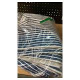 LEEVAN Washable 2 x 12 Runner Rug Modern Abstract Hallway Runner Rug 12ft Blue Distressed Kitchen Rugs Long Floor Carpet for Entryway, Bathroom, Laundry, Bedroom - Retail: $12,875