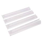 GUSTARIA Mahjong All-in-One Tile Rack and Pusher, Clear Acrylic Mahjong Rack and Pusher Combo, Modern American Mahjong Tile Racks, Set of 4, White - Retail: $30