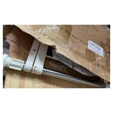 Hershii Closet Tension Shelf and Rod Expandable Metal Storage Rack Adjustable Organizer DIY Divider Separator for Cabinet Wardrobe Cupboard Kitchen Bathroom?15.74-23.62inches - Retail: $22