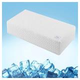 HARBOREST Ice Cube Cooling Pillow for Side Sleepers Memory Foam Side Sleeper Pillow Support Head and Neck for Pain Relief?12\x24\inx5\in - Retail: $30in